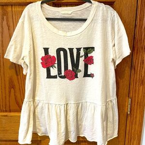 Oversized Peplum Top